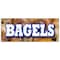 Signmission BAGELS BANNER SIGN fresh made bagel shop deli signs hot bakery B-120 Bagels - alternate 1